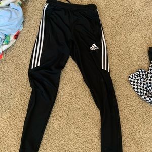 Adidas 3 stripe sports joggers/sweatpants